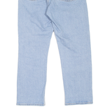 LEVI'S Wedgie BIG E Distressed Womens Jeans Blue Straight Stone Wash W29 L26