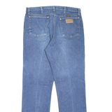 WRANGLER Mens Jeans Blue Regular Straight Stone Wash W38 L34