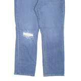 LEE Distressed Womens Jeans Blue Regular Straight W31 L28