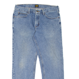 LEE Mens Jeans Blue Regular Straight Stone Wash W34 L30