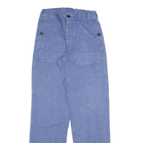 Mens Trousers Blue Regular Straight W28 L32