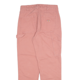 DICKIES Carpenter Womens Trousers Pink Relaxed Straight W27 L29