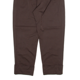REISS Womens Trousers Brown Relaxed Tapered Wool W30 L24