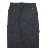 DICKIES Cargo Mens Trousers Black Relaxed Tapered W34 L30