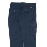 DICKIES Cargo Mens Trousers Blue Regular Straight W34 L30