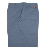 DICKIES Mens Trousers Blue Regular Straight W42 L30