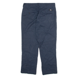 DICKIES Mens Trousers Blue Regular Straight W34 L34