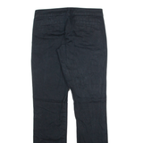 DICKIES Womens Trousers Black Slim Straight W30 L30