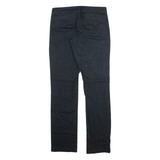 DICKIES Womens Trousers Black Slim Straight W30 L30