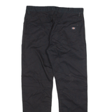 DICKIES Mens Trousers Black Slim Straight W32 L29