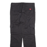DICKIES Cargo Mens Trousers Black Relaxed Straight W31 L32