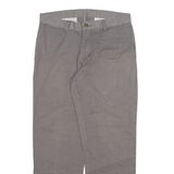 DICKIES Mens Trousers Grey Regular Straight W32 L28