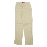 DICKIES Carpenter Womens Trousers Beige Regular Straight W26 L31
