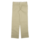 DICKIES Mens Trousers Beige Slim Straight W30 L32