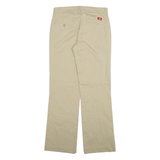 DICKIES Womens Trousers Beige Relaxed Straight W29 L30
