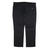DICKIES Mens Trousers Black Regular Straight W42 L32