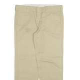 DICKIES Mens Trousers Beige Slim Straight W34 L30