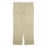 DICKIES Mens Trousers Beige Slim Straight W34 L30