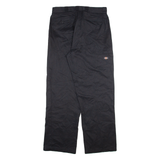 DICKIES Mens Trousers Black Relaxed Straight W36 L34