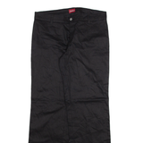 DICKIES Womens Trousers Black Relaxed Straight W34 L32