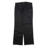 DICKIES Womens Trousers Black Relaxed Straight W34 L32