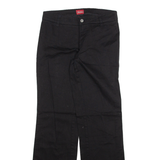 DICKIES Womens Trousers Black Regular Bootcut W28 L31