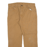 DICKIES Mens Trousers Brown Relaxed Straight W36 L30