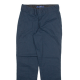 DICKIES Mens Trousers Blue Regular Straight W33 L32