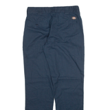 DICKIES Mens Trousers Blue Regular Straight W33 L32