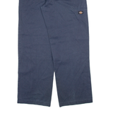 DICKIES Mens Trousers Blue Loose Straight W36 L31