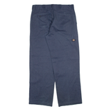 DICKIES Mens Trousers Blue Loose Straight W36 L31