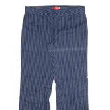 DICKIES Womens Trousers Blue Relaxed Straight W34 L31