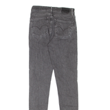 LEVI'S 721 High Rise BIG E Womens Jeans Grey Slim Skinny W25 L32