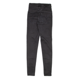 LEVI'S Mile High BIG E Womens Jeans Black Slim Skinny W22 L28