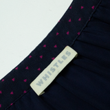 WHISTLES Womens Skater Dress Blue Silk Polka Dot Long Sleeve Knee Length UK 8