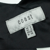 COAST Womens Skater Dress Black Polka Dot Sleeveless Knee Length UK 8