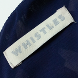 WHISTLES Womens Pencil Dress Green Silk Check Short Sleeve Knee Length UK 10