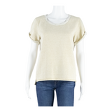 LEVI'S Womens Oversized Top Beige S