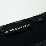 DKNY Womens Printed Top Brown Long Sleeve Animal Print M