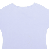 Rhinestone Womens Printed Top Purple M