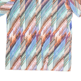 Womens Printed Top Blue Crazy Pattern M