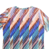 Womens Printed Top Blue Crazy Pattern M