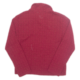 MODE EN PLUS Womens Shirt Maroon Collared Long Sleeve M