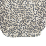 Cheetah Womens Printed Blouse Beige Animal Print M
