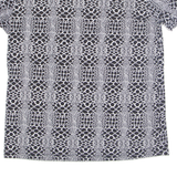 Snake Womens Printed Top Grey Animal Print M