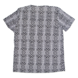 Snake Womens Printed Top Grey Animal Print M