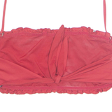 TEZENIS Womens Halter Neck Top Red Button Neck Sleeveless S