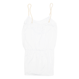 AMAZING NIGHT Womens Top White Sleeveless XS