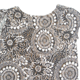Womens Printed Blouse Black Floral M