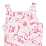 CANDA Womens Printed Top Pink Sleeveless Floral L